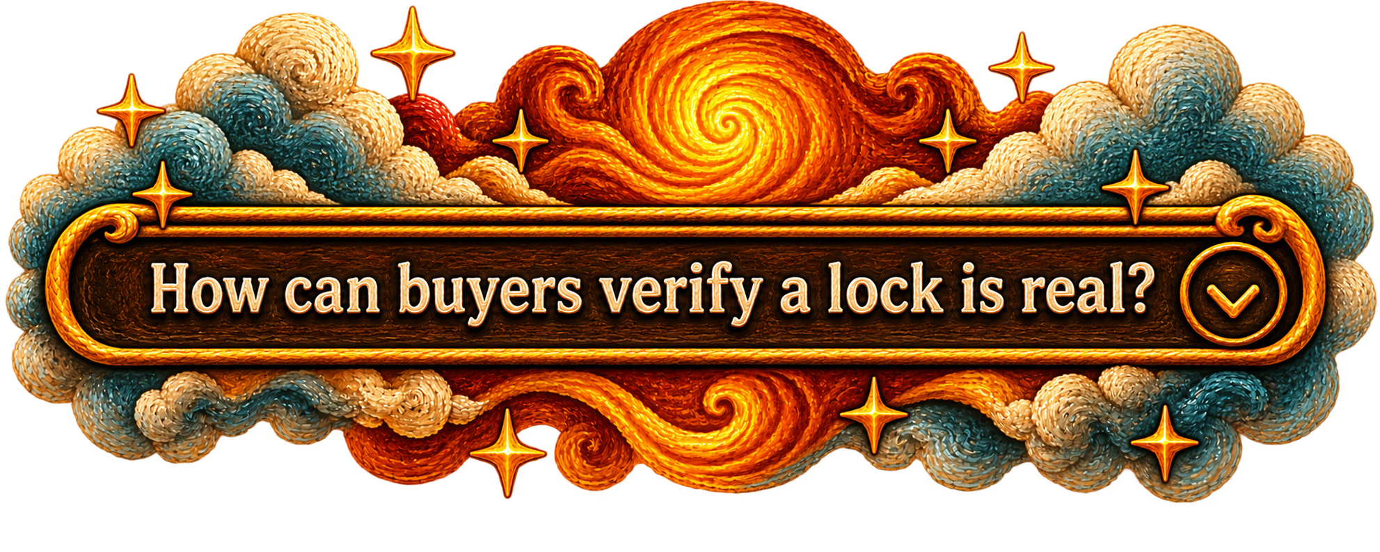 How can buyers verify a lock is real?