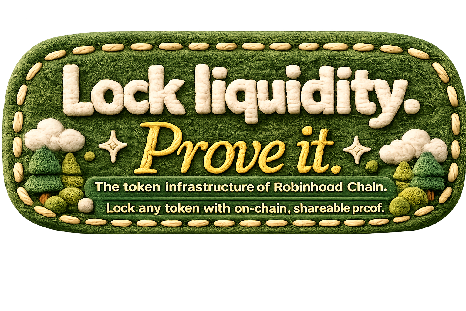 Lock liquidity. Prove it.